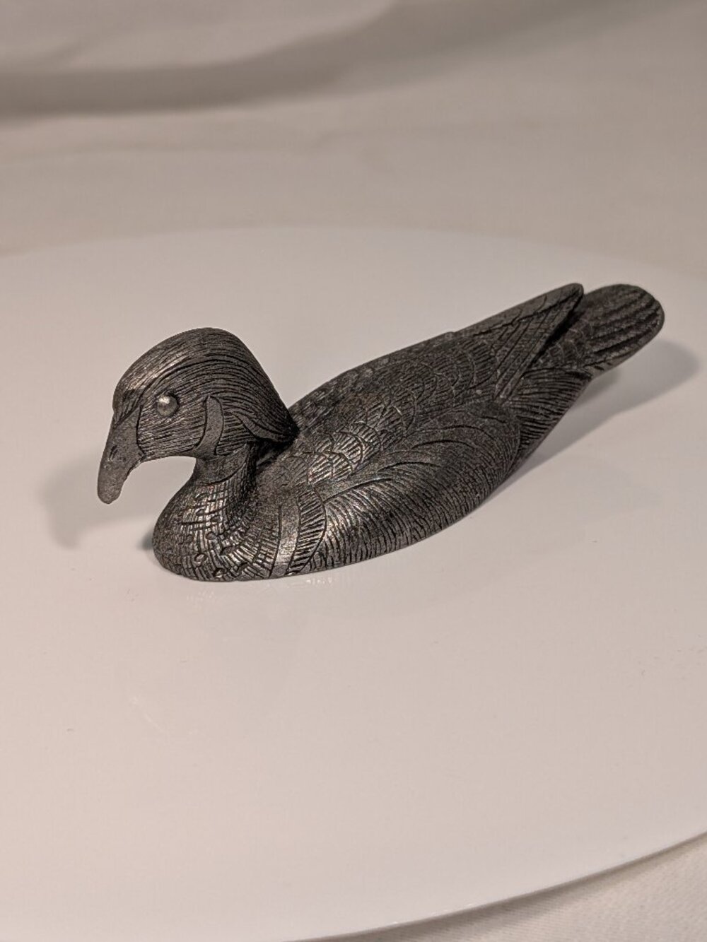 WOOD DUCK Pewter Figure  Another Exceptional Piece Well Worth A LOOK